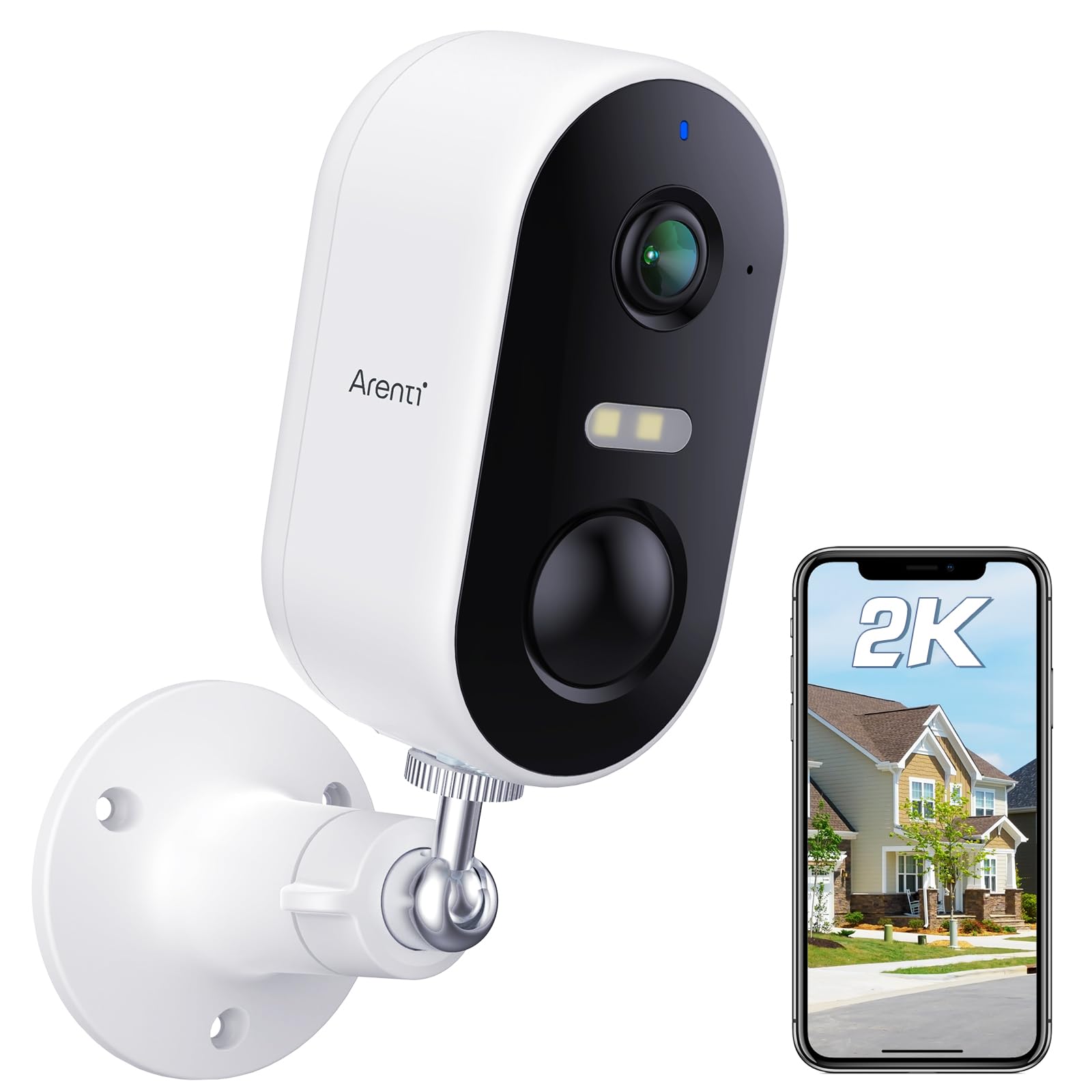 aoqee 2k camera surveillance wifi exterieur/interieur